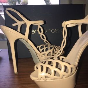 Sergio Rossi Vero Cuoio Platform Heels